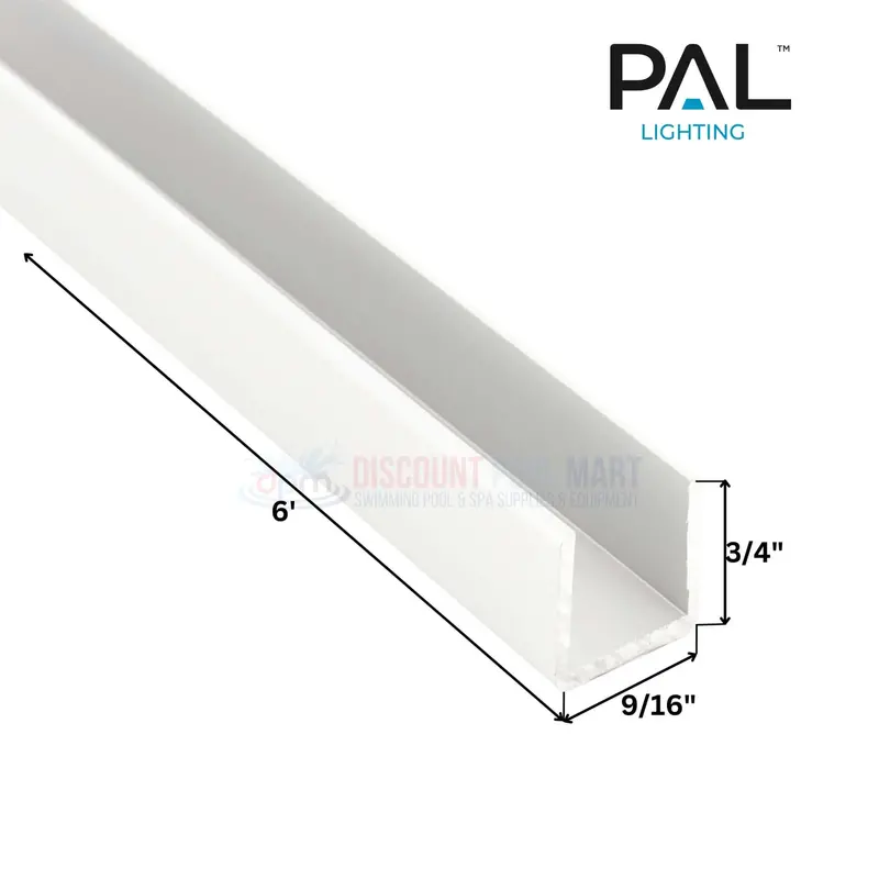 Pal Lighting 64-Nflt-Mt-E-6 6-Foot Adjustable Light Strip Mounting Track For Led Landscape Fixtures 1