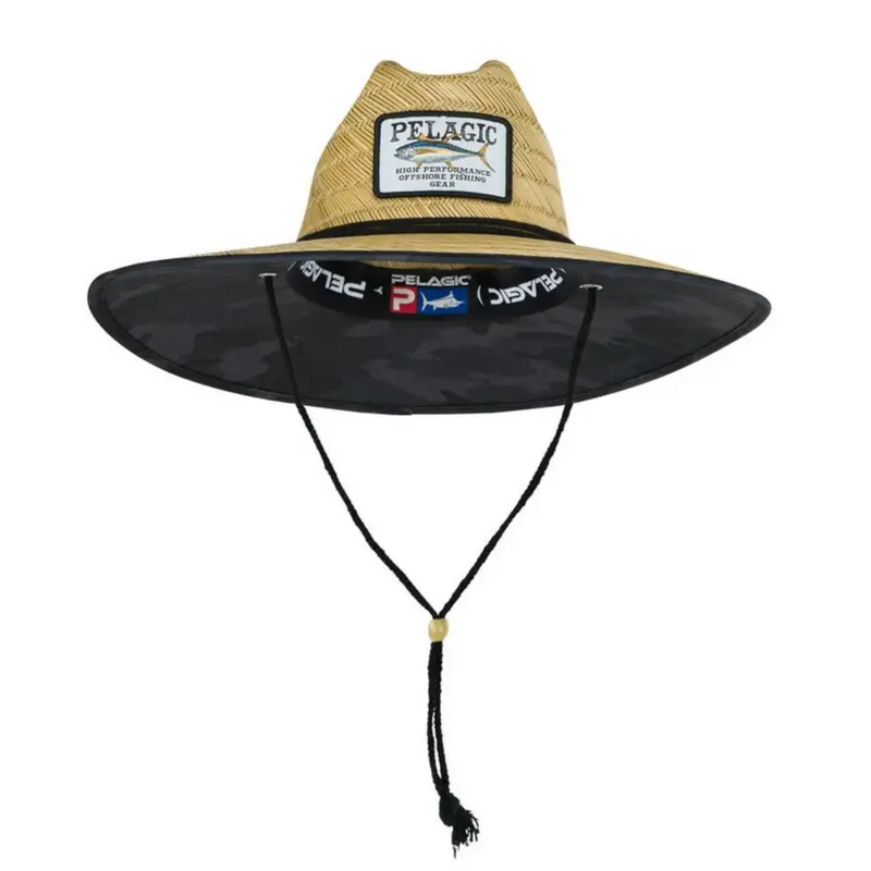 Pelagic Baja Straw Sun Protection Hat 1