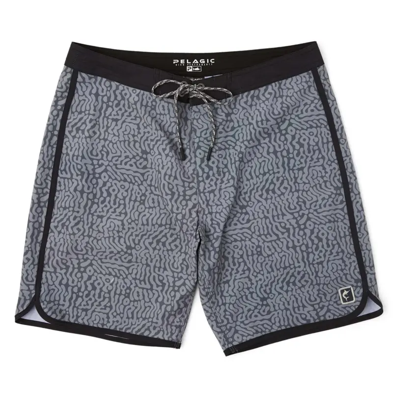 Pelagic High Spot 18-Inch Boardshorts – Mackerel Grey 1