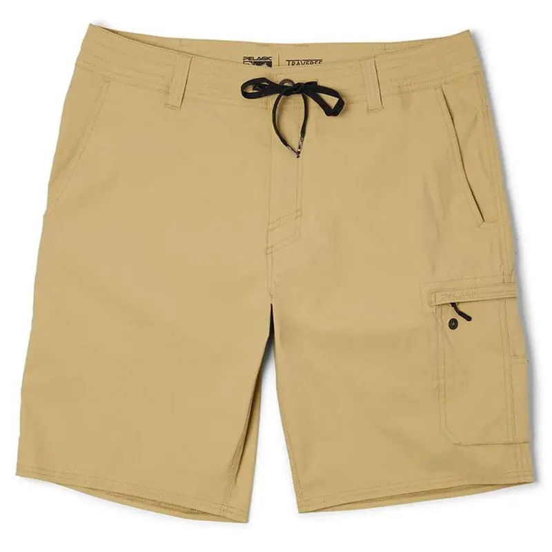 Pelagic Traverse Khaki Fishing Shorts 1