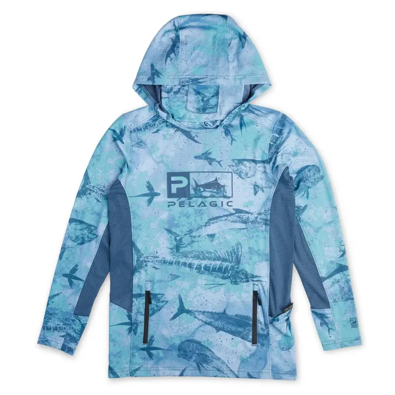 Pelagic Youth Vaportech Open Seas Camo Hoodie 1