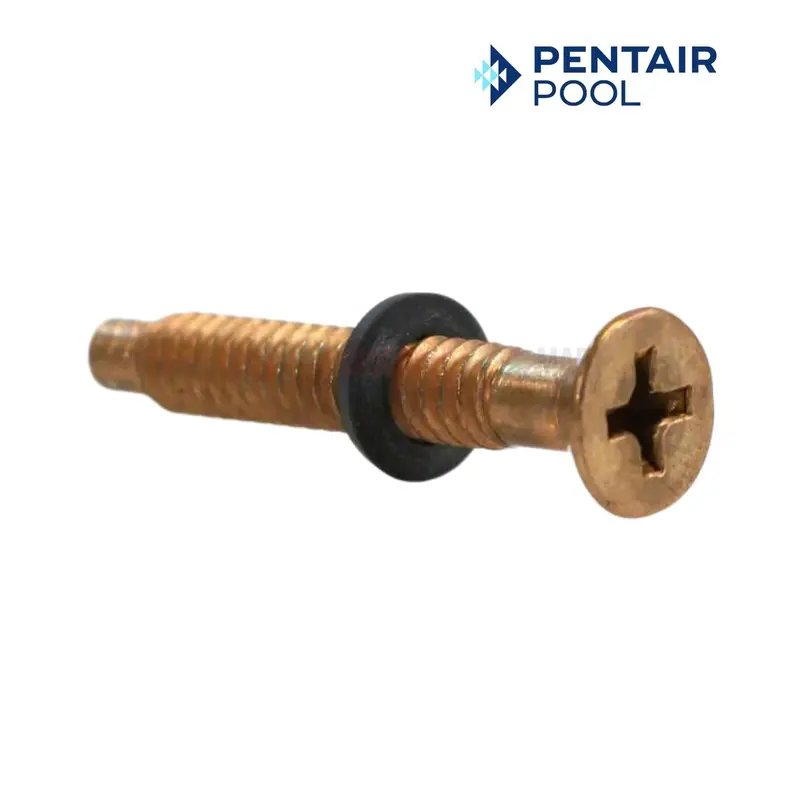 Pentair Brass Pilot Screw With Integrated Gum Washer For Pool Lights (Model 79104800) 1