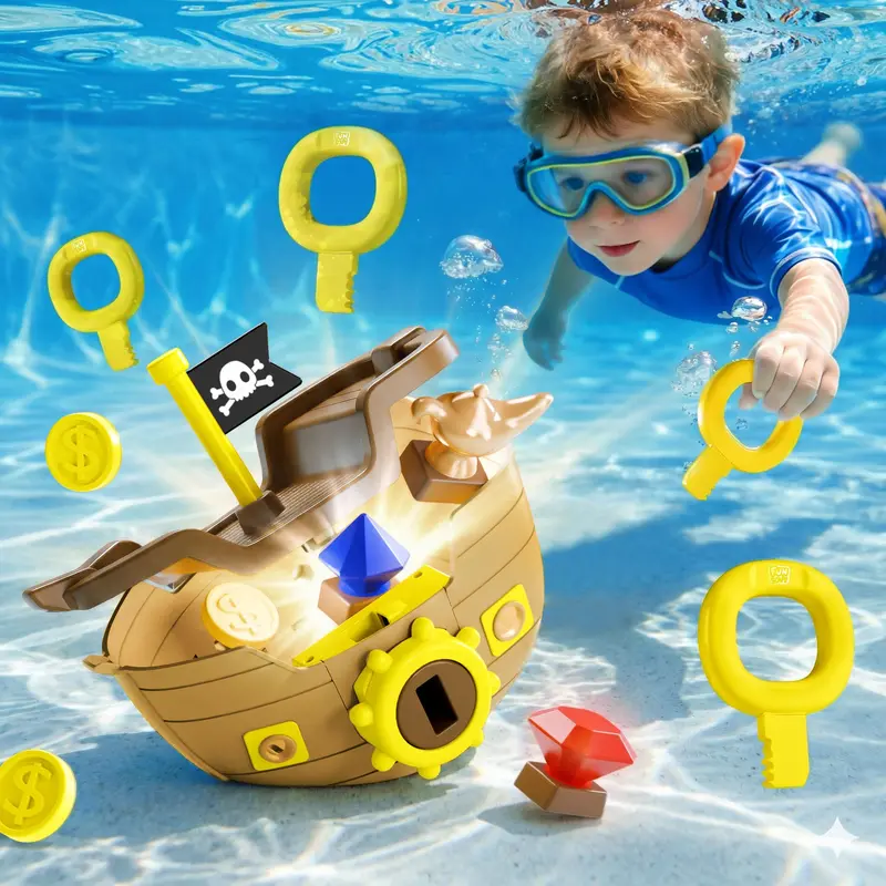 Pirate Ship Treasure Dive Game For Pools 1