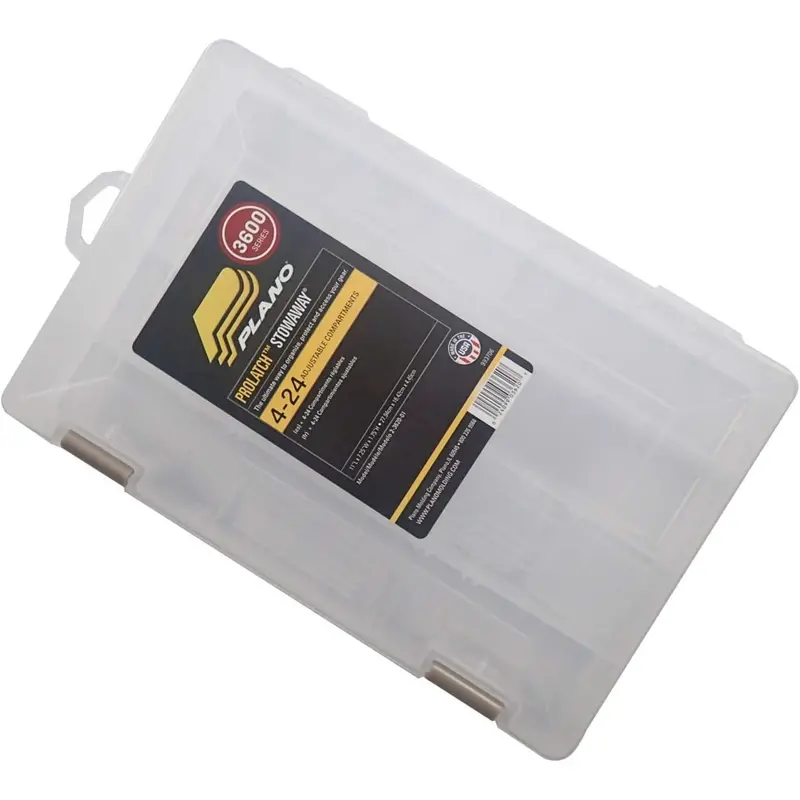 Plano 3600 Prolatch Stowaway Tackle Box – 4 To 24 Adjustable Compartments 1