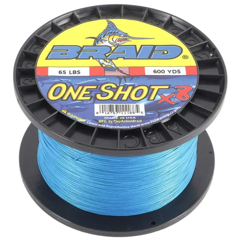 Playaction Braid One Shot Solid Braided Line – 600-Yard Spool 1
