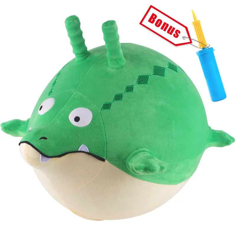 Plush Gator Hopper Ball – Bouncy Animal Exercise Toy For Kids 1
