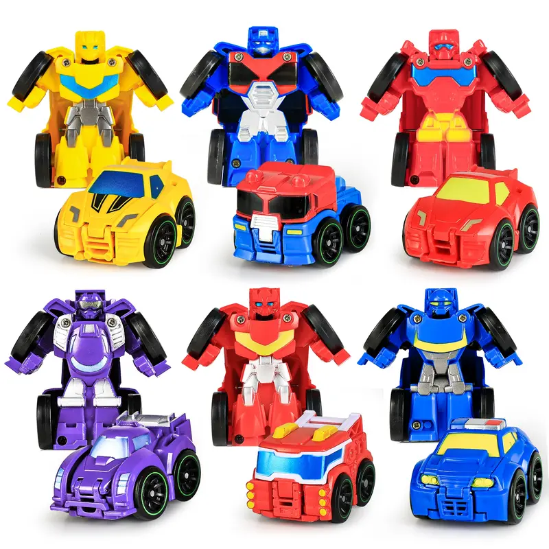 Pocket-Sized Mini Transformer Robot Car Toys 1