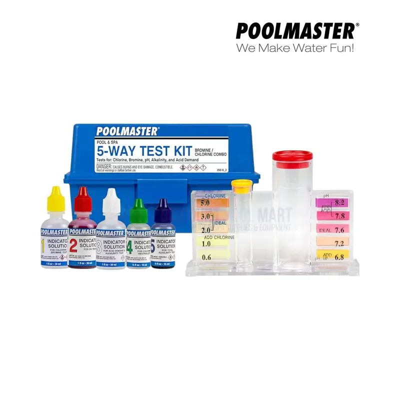 Poolmaster 5-Way Swimming Pool Water Test Kit – Model 22260 1