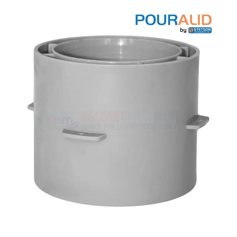 Pour-A-Lid 4" Round Gray Masonry Deck Drain Cover (Dc401Gray) 1