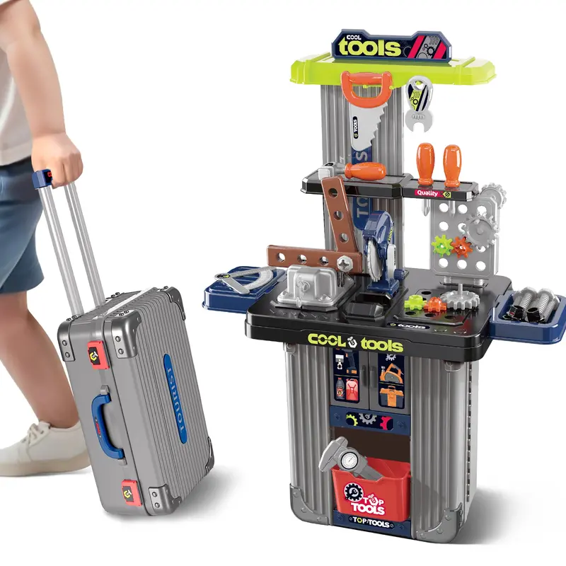 Pretend Construction Tool Bench Set For Kids 1