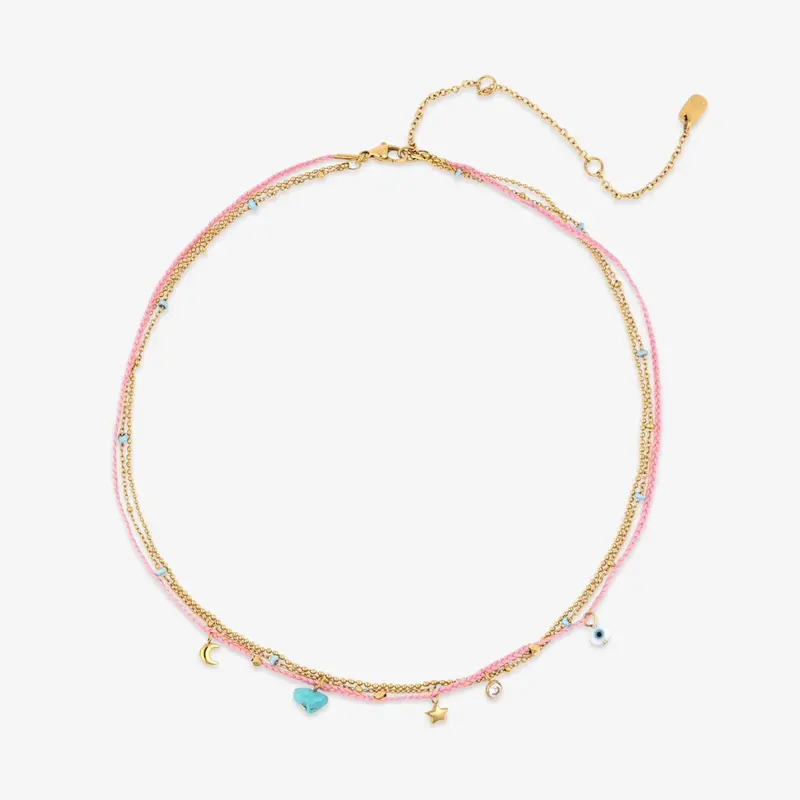 Pura Vida Tidal Pendant Necklace In Gold Finish 1