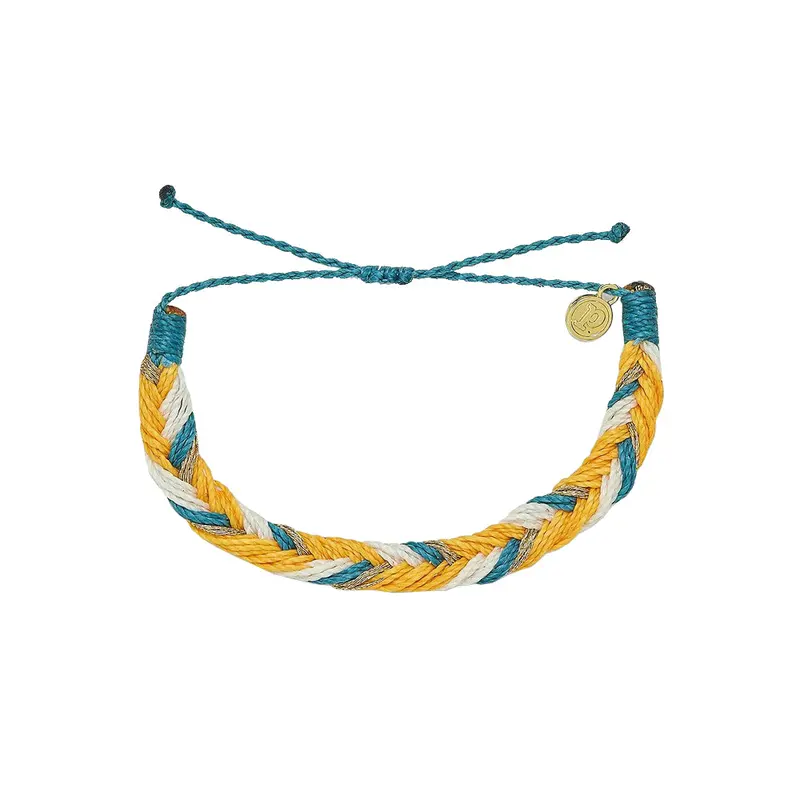 Puravida Fishtail Braided Gold Tone Bracelet 1