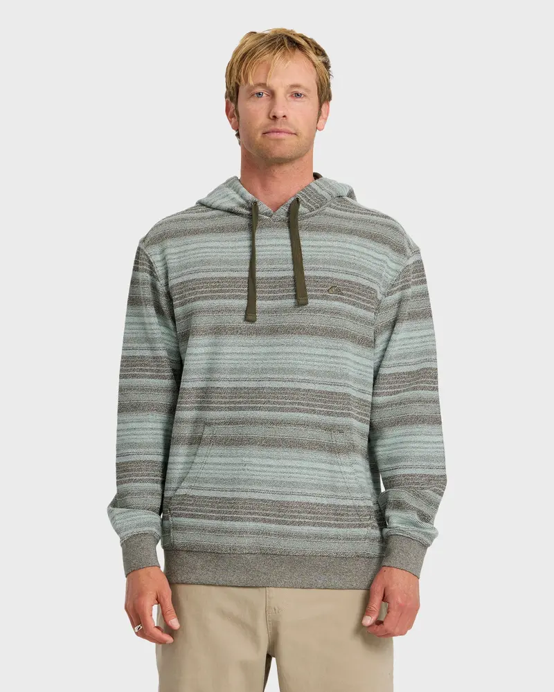 Quiksilver Great Otway Yarn-Dyed Stripe Pullover Hoodie 1