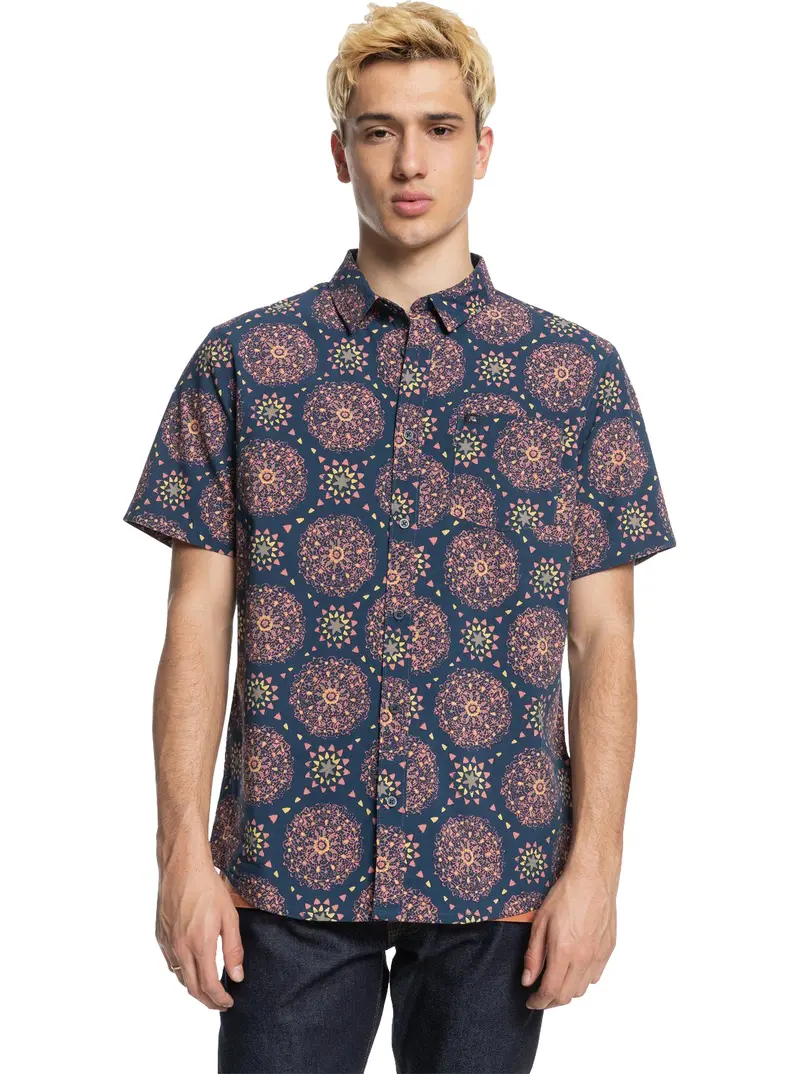 Quiksilver Magic Eye Printed Short-Sleeve Shirt 1