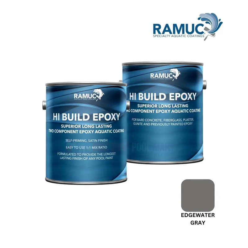 Ramuc 912237702 Hi-Build Epoxy Pool Paint – 2-Gallon Edgewater Gray 1