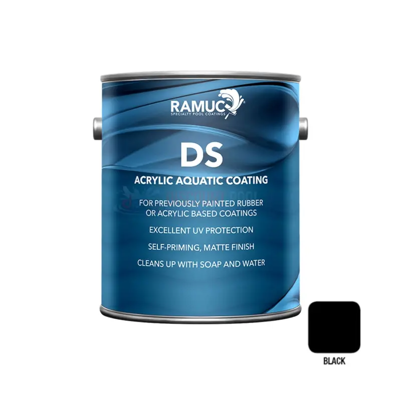 Ramuc Ds Acrylic Pool Paint – Matte Black Finish | Weather-Resistant Formula | 1-Gallon Can | Sku 910132101 1