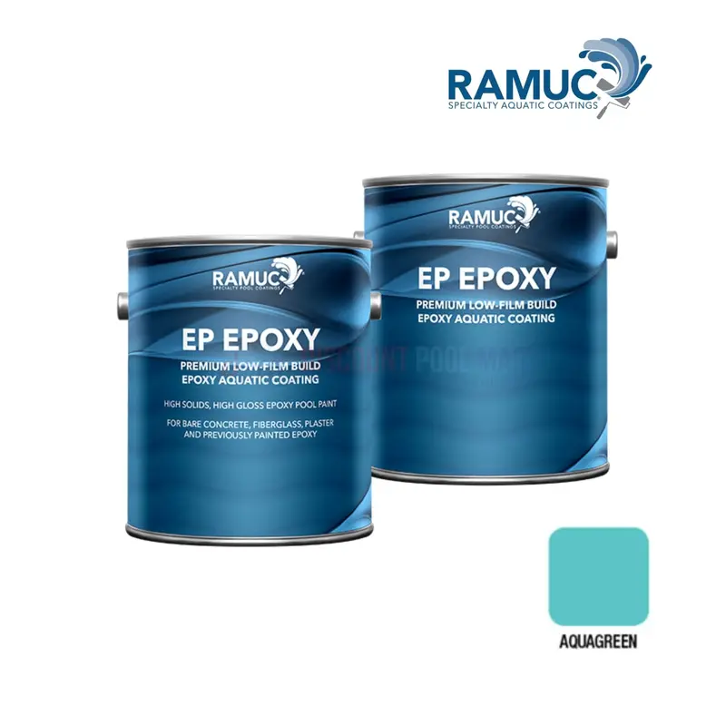 Ramuc Ep High-Gloss Epoxy Pool Paint – 1.25 Gal, Aquagreen 1
