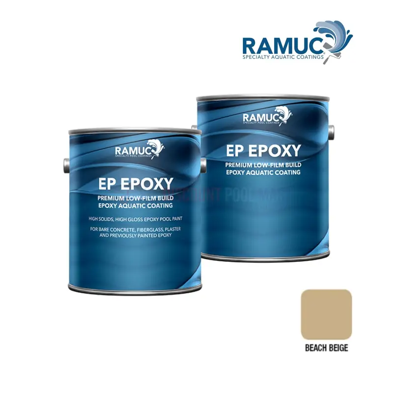 Ramuc Ep High-Gloss Epoxy Pool Paint – 1.25 Gal, Beach Beige 1