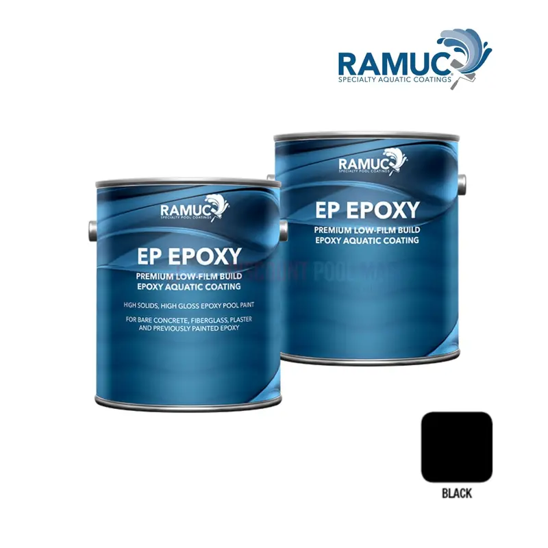 Ramuc Ep High-Gloss Epoxy Pool Paint – 1.25 Gal, Black 1