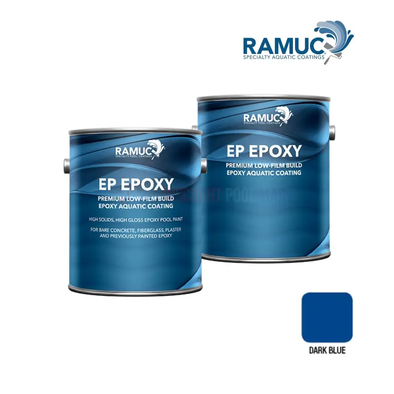 Ramuc Ep High-Gloss Epoxy Pool Paint – 1.25 Gal, Dark Blue 1