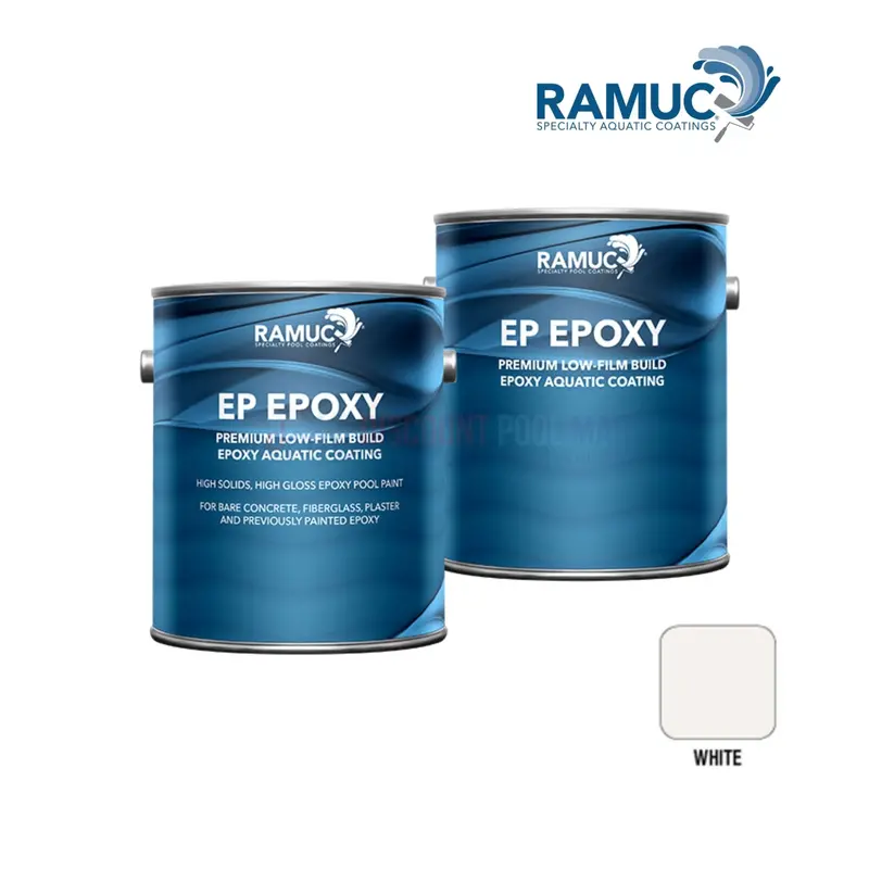 Ramuc Ep High-Gloss Epoxy Pool Paint – 1.25 Gal, White 1