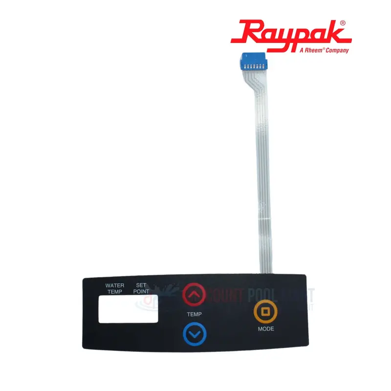 Raypak 009492F Switch Decal Membrane For Heater Control Panels 1