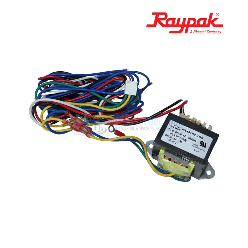 Raypak 018858F Multi-Voltage Transformer (120V/240V/24V) For Avia 264 & 404 1