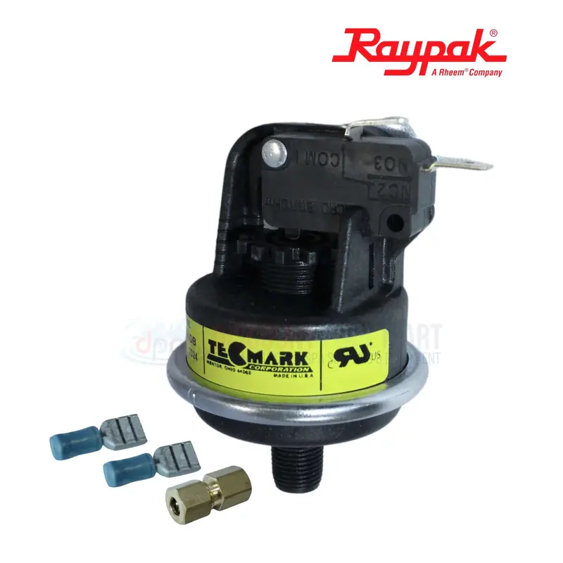 Raypak Pressure Switch – For 185A–405A Fan-Assisted Heaters | 062237B 1