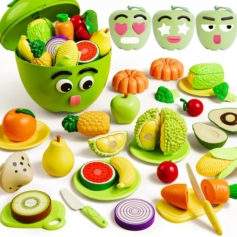 Realistic Play Food Set For Toddlers 1