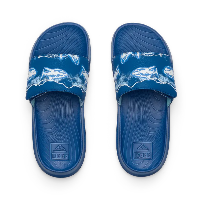 Reef Salty Boys Slide Sandal For Kids 3