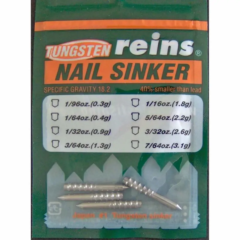 Reins Tungsten Tg Nail Sinkers For Ned Rigs 1