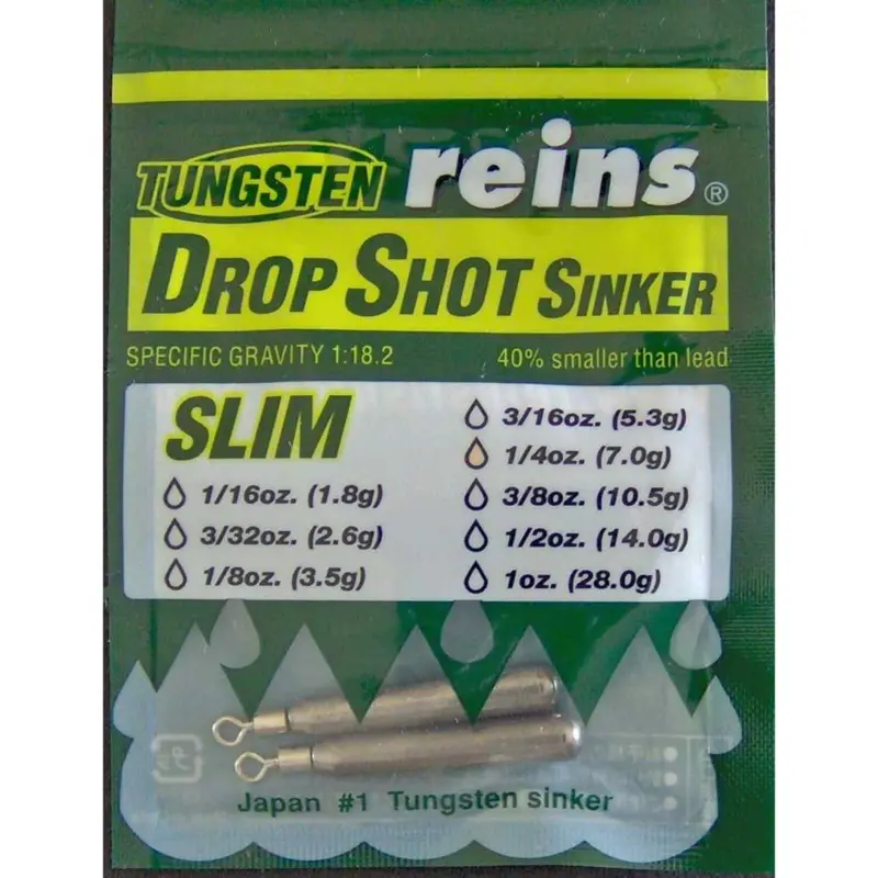 Reins Tungsten Tg Slim Drop Shot Sinkers 1