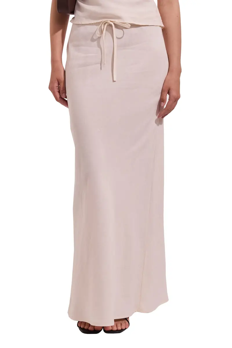 Rhythm Bias-Cut Linen Maxi Skirt 1