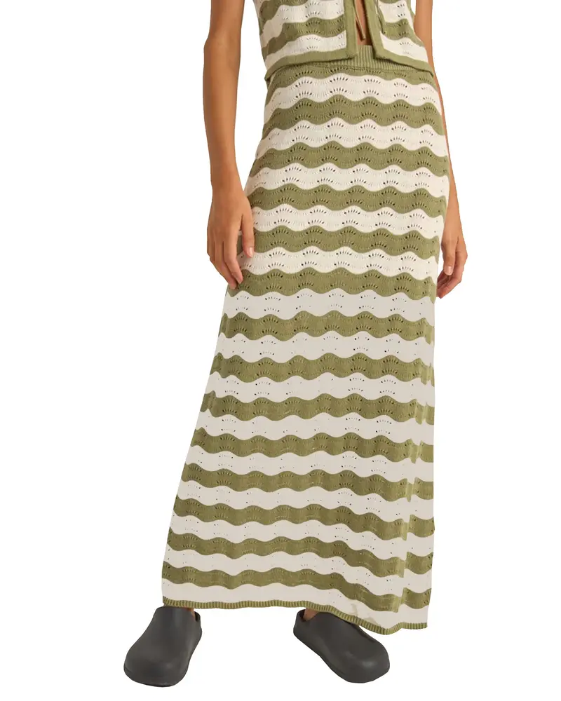 Rhythm Carmen Stripe Knit Maxi Skirt 1