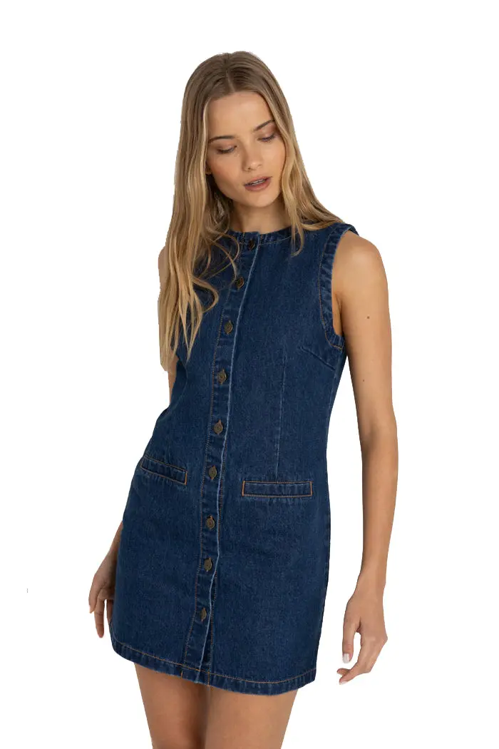 Rhythm Gia Denim Dress 1