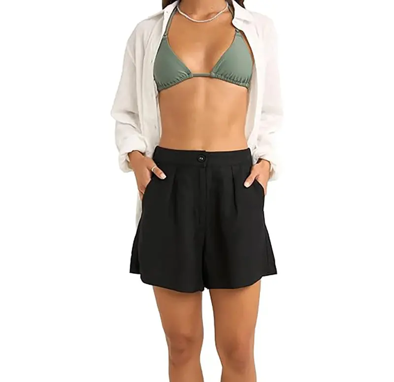 Rhythm Linen Elastic Waist Short 1