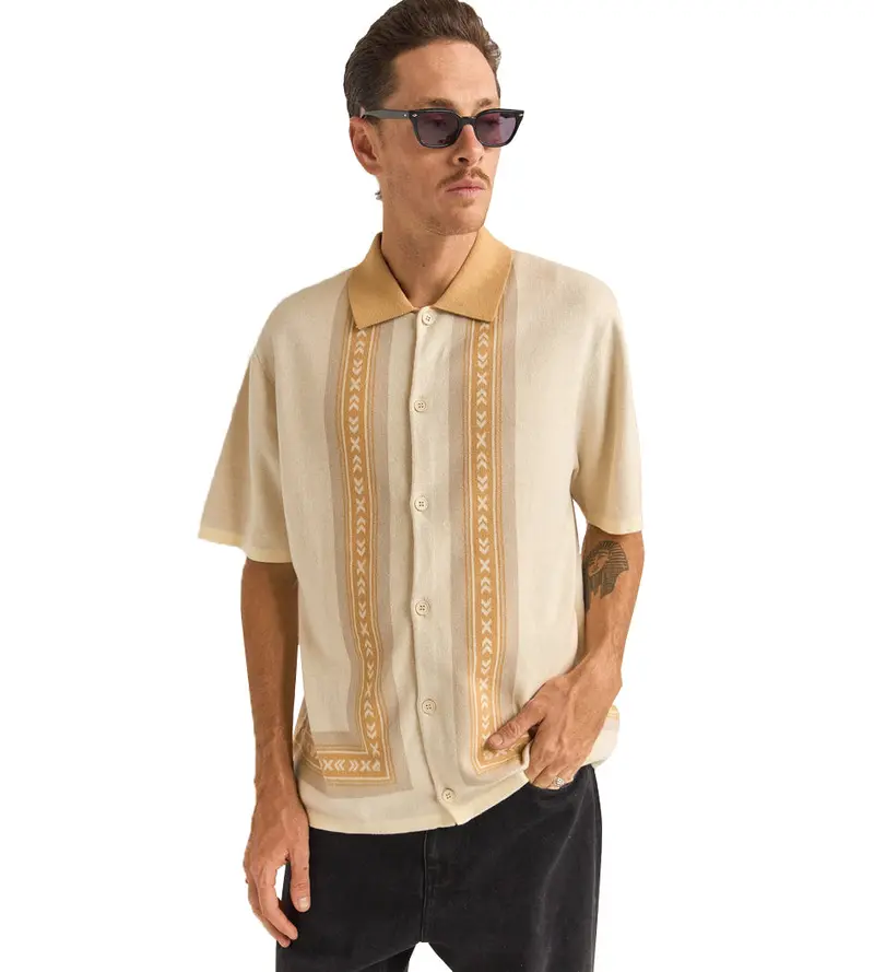Rhythm Loma Knit Short-Sleeve Shirt 1