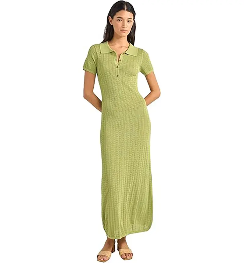 Rhythm Ojai Pointelle Midi Dress 1