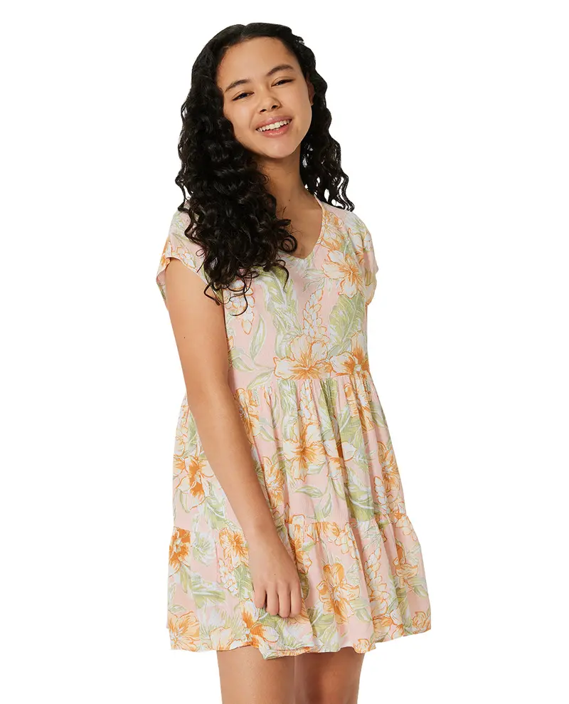 Rip Curl Always Summer Tiered Summer Dress For Girls 1