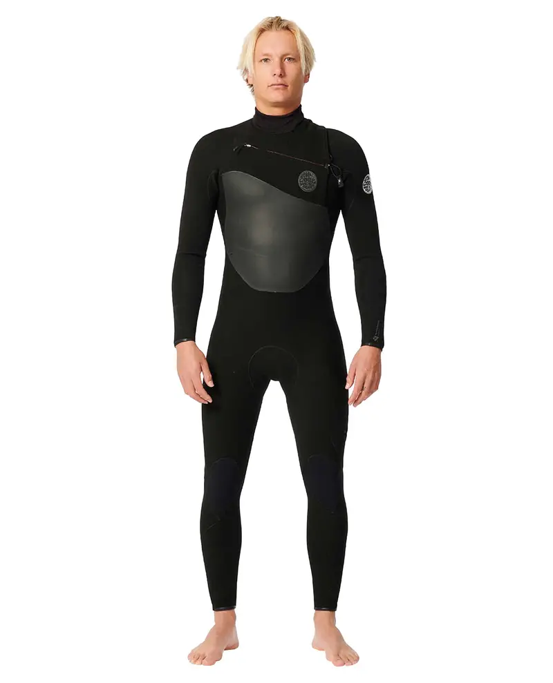 Rip Curl Flashbomb 4/3Mm Chest-Zip Wetsuit – Black, Medium-Short 1