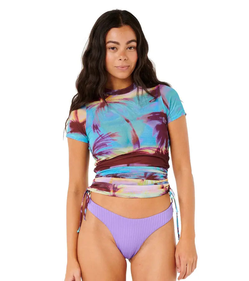 Rip Curl Hidden Isles Mesh Swim Cover-Up Tee 1