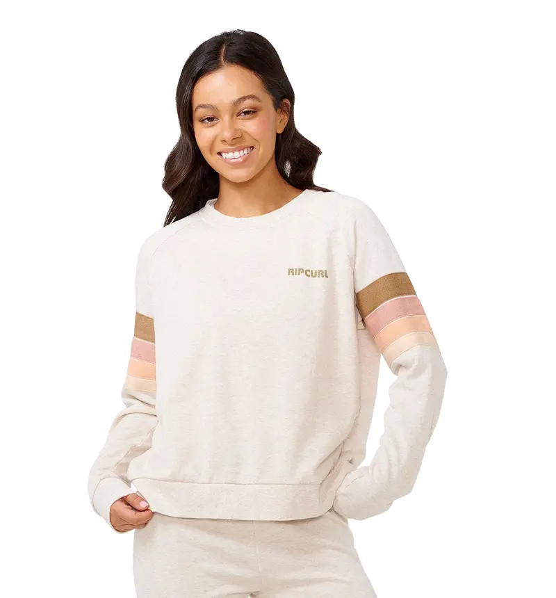 Rip Curl High Tide Raglan Sleeve Crewneck Tee 1