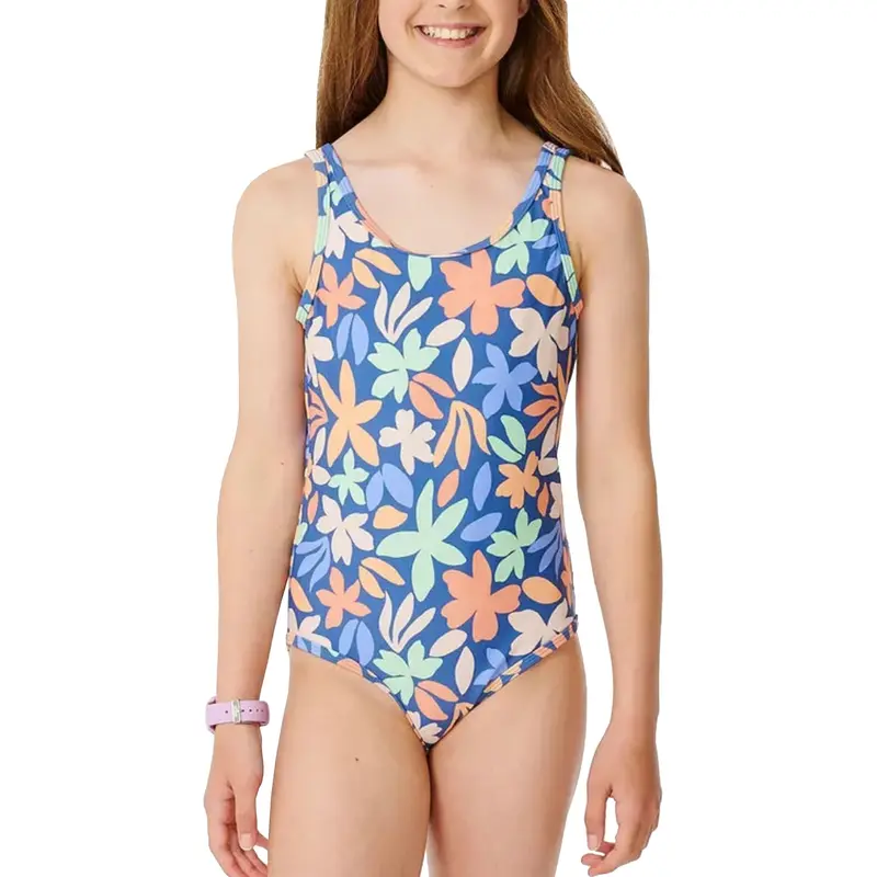 Rip Curl Holiday Tropic Print One-Piece Swimsuit For Girls 1