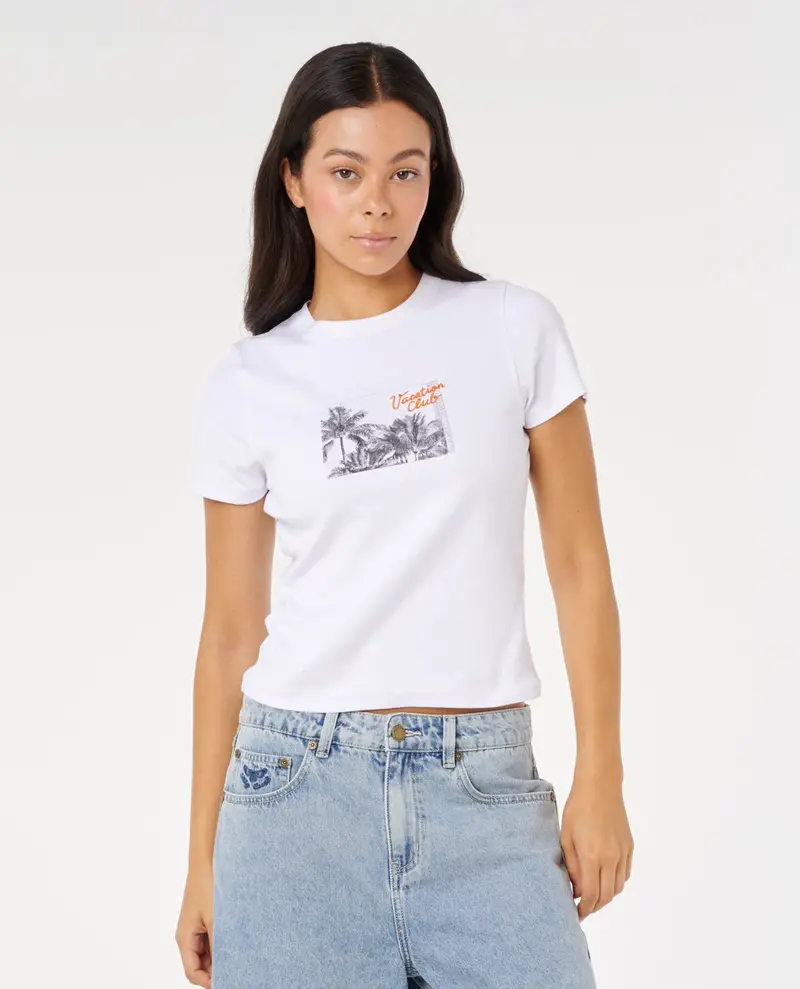Rip Curl Vacation Fitted Crew Neck Tee 1