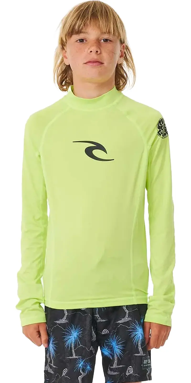 Rip Curl Wave Upf Long-Sleeve Rash Guard – Boys’ Sun Protection Top 1