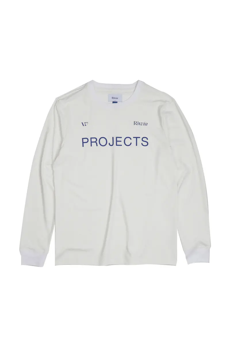Rivvia Projects Rpl Sports Ls Tee – White/Blue, Large 1