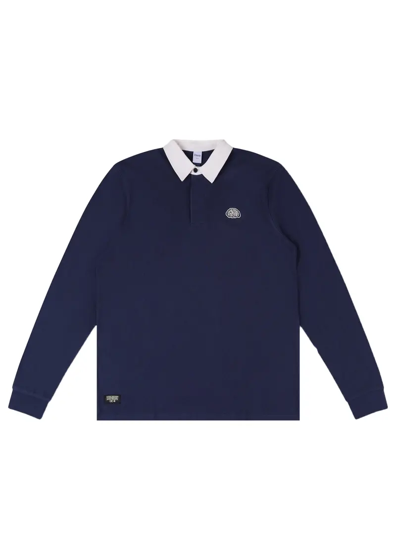 Rivvia Scatter Brain Long-Sleeve Rugby Polo 1