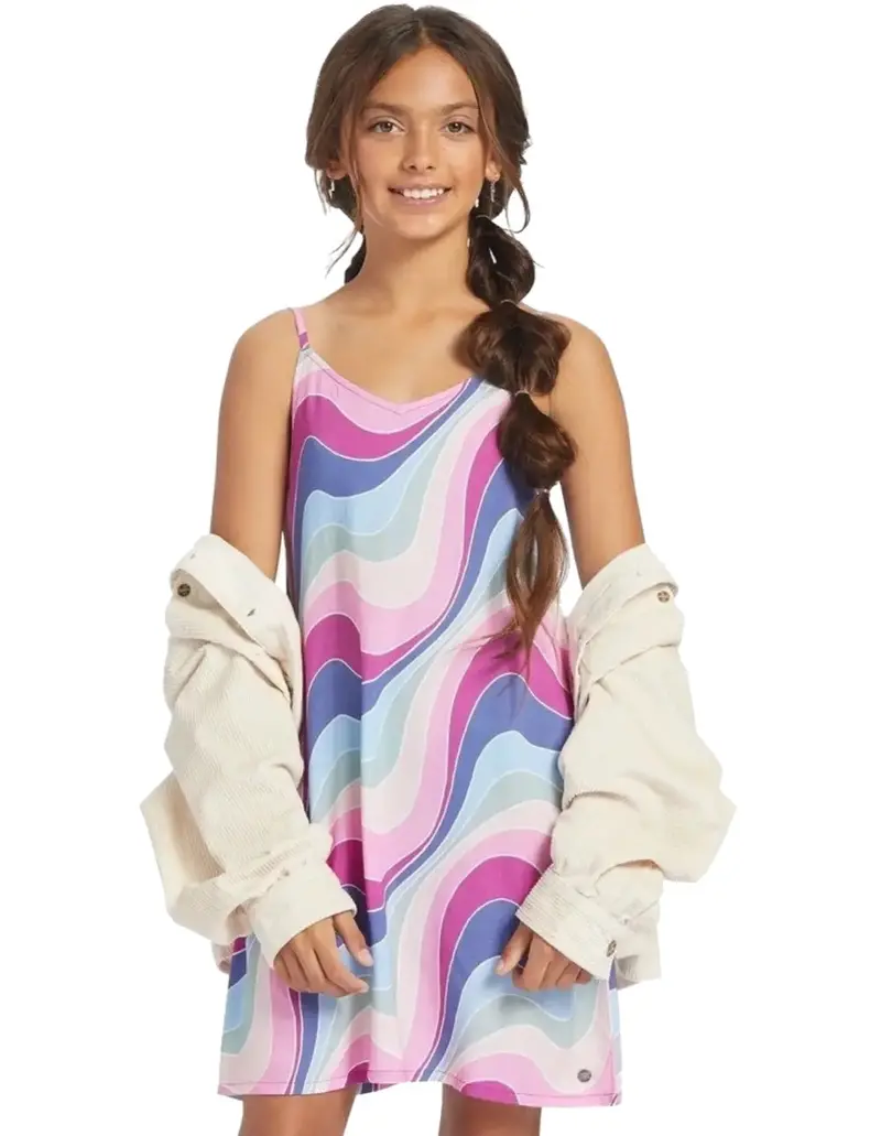Roxy Bombastic Love Strappy Summer Dress For Girls 1