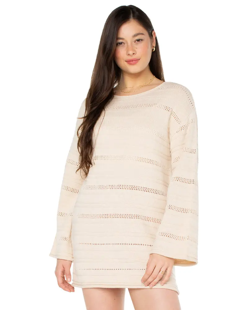 Roxy Bondi Sunset Long-Sleeve Sweater Dress 1