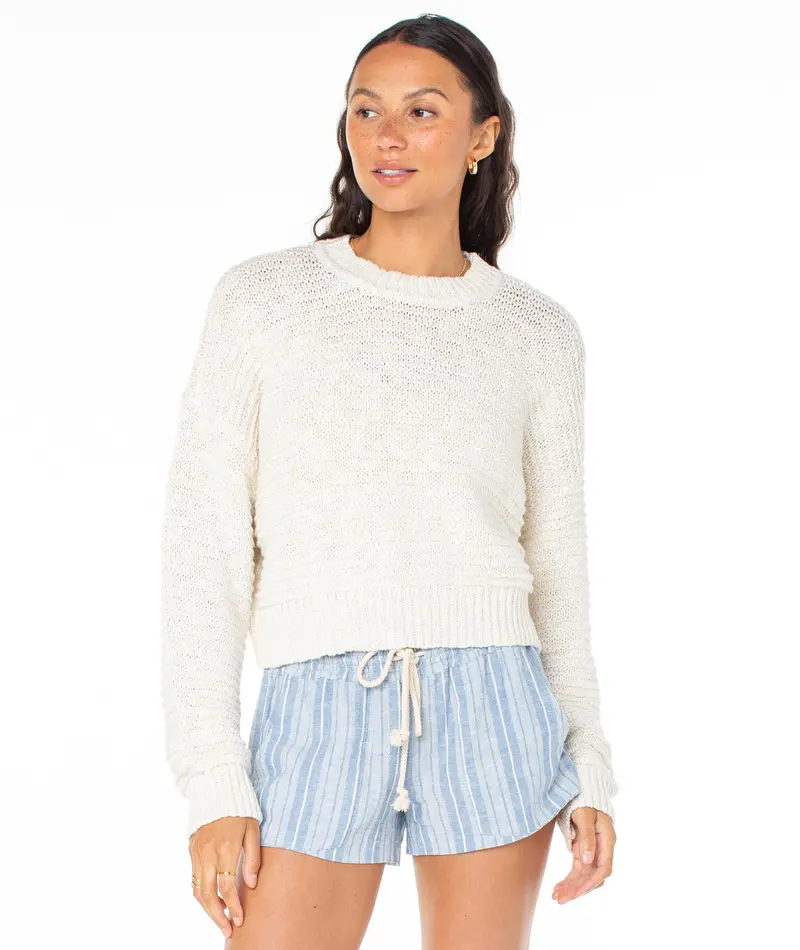 Roxy Enchanted Sky Knit Crewneck Sweater 1